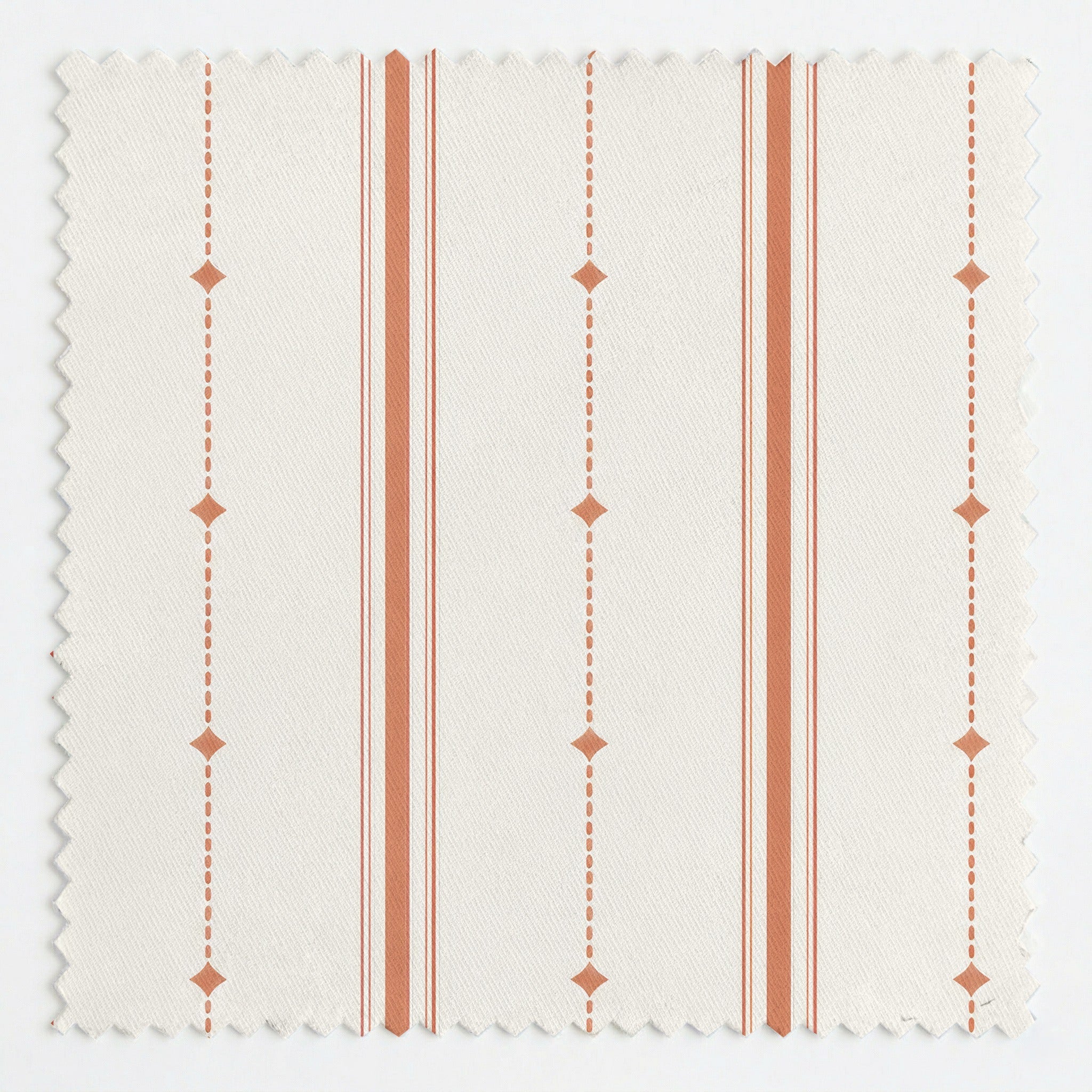 Orange County Terracotta Stripes - Fabric - Lemon Park