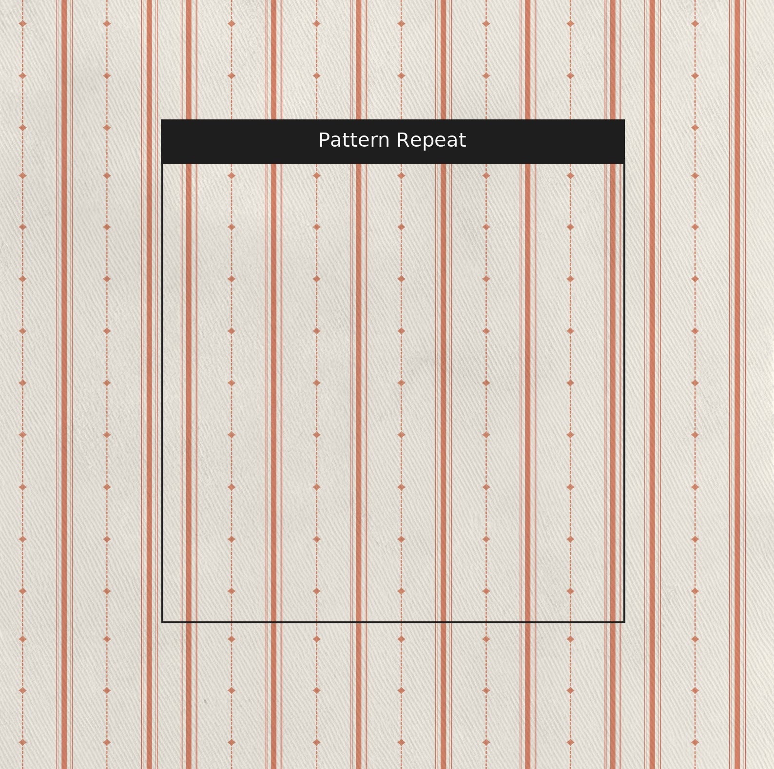 Orange County Terracotta Stripes - Fabric - Lemon Park