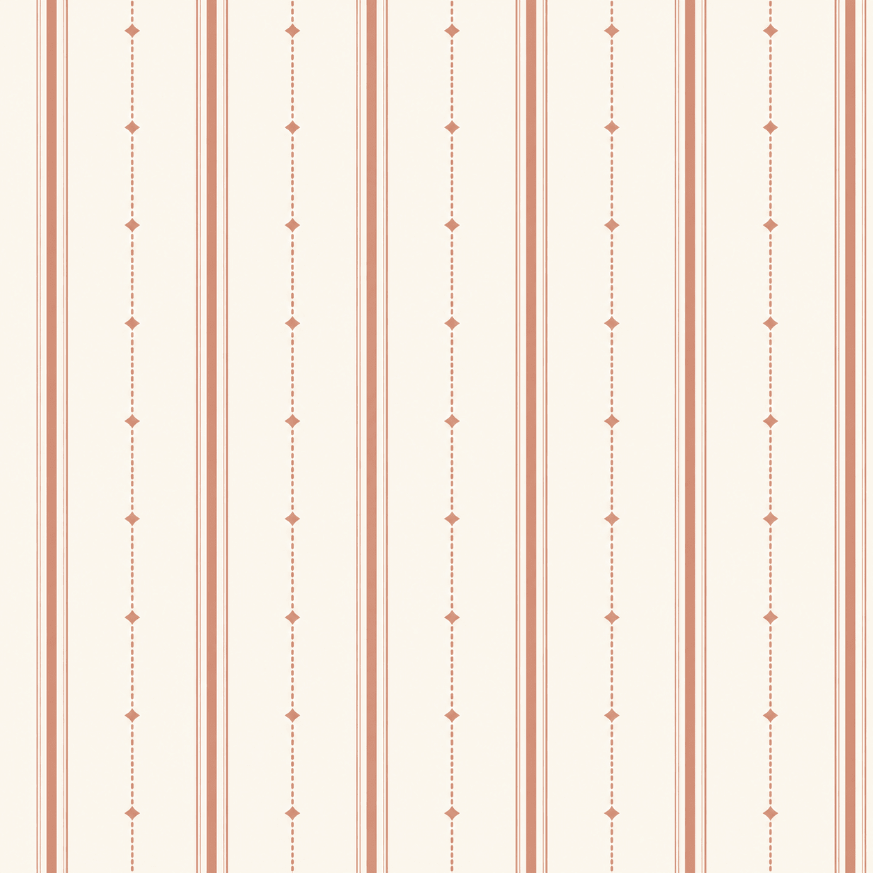 Orange County Terracotta Stripes Wallpaper - Lemon Park