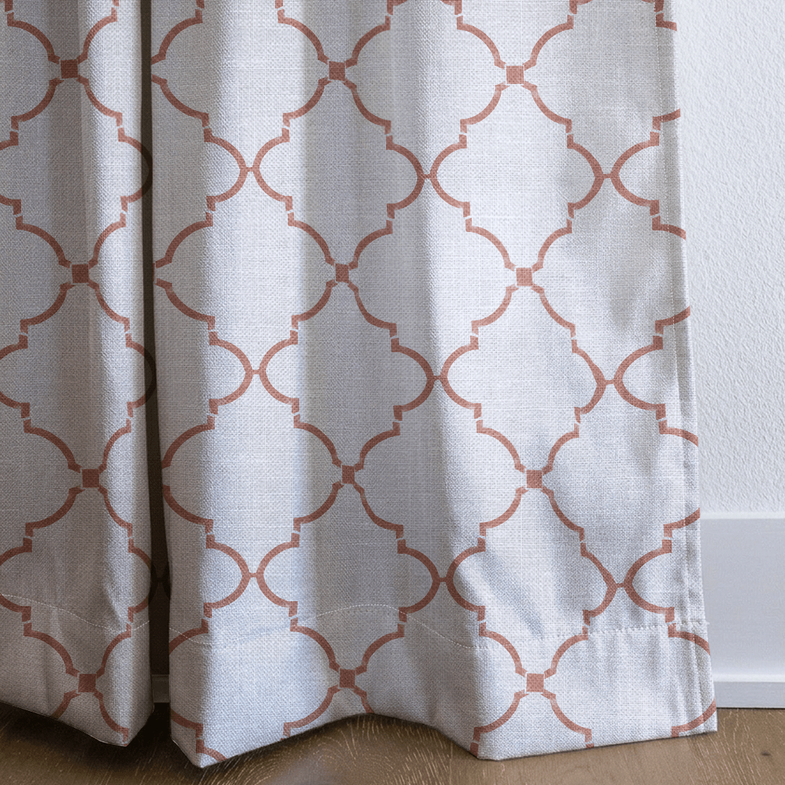 Orange County Terracotta Trellis - Drapery - Lemon Park