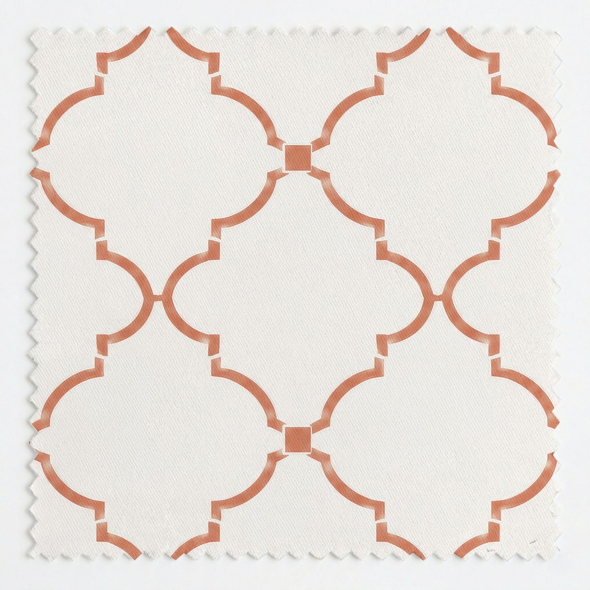 Orange County Terracotta Trellis - Fabric - Lemon Park