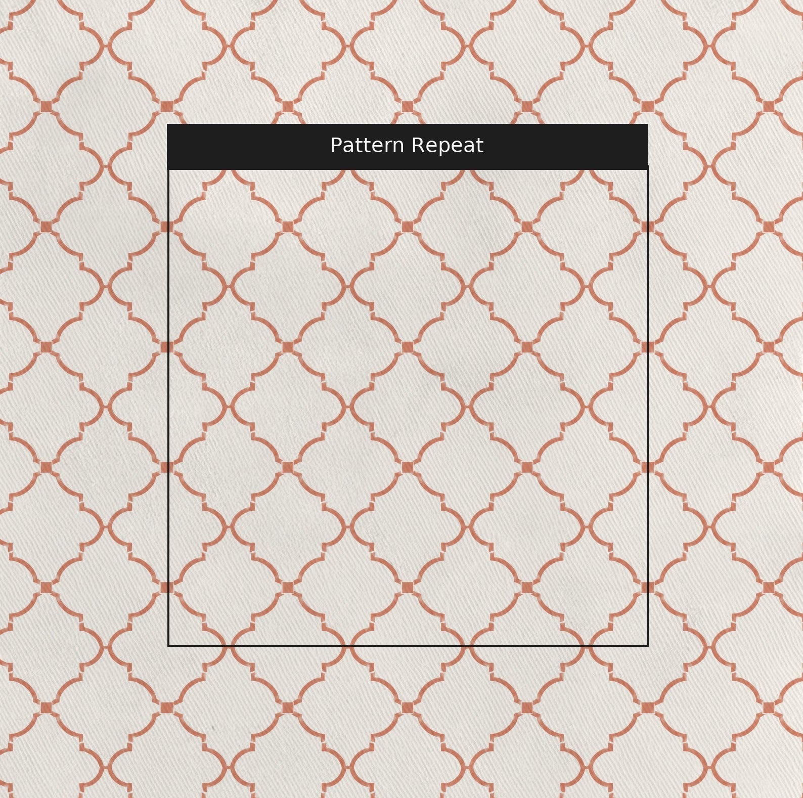 Orange County Terracotta Trellis - Fabric - Lemon Park