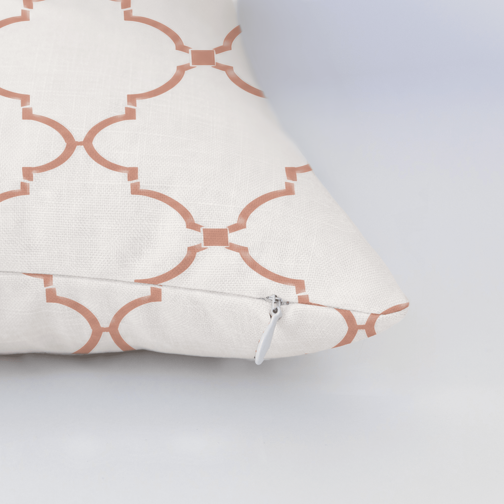 Orange County Terracotta Trellis Throw Pillow - Lemon Park