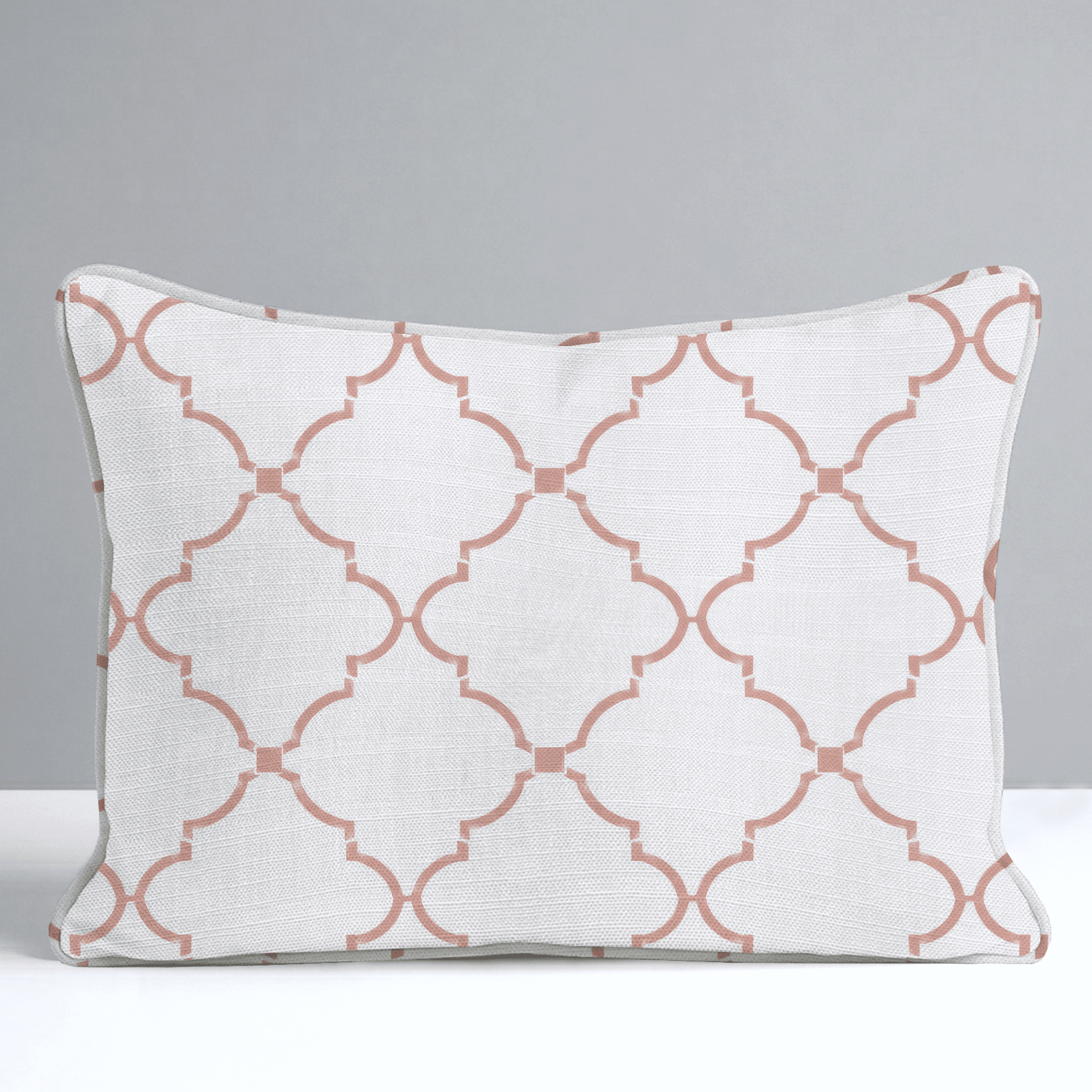 Orange County Terracotta Trellis Throw Pillow - Lemon Park