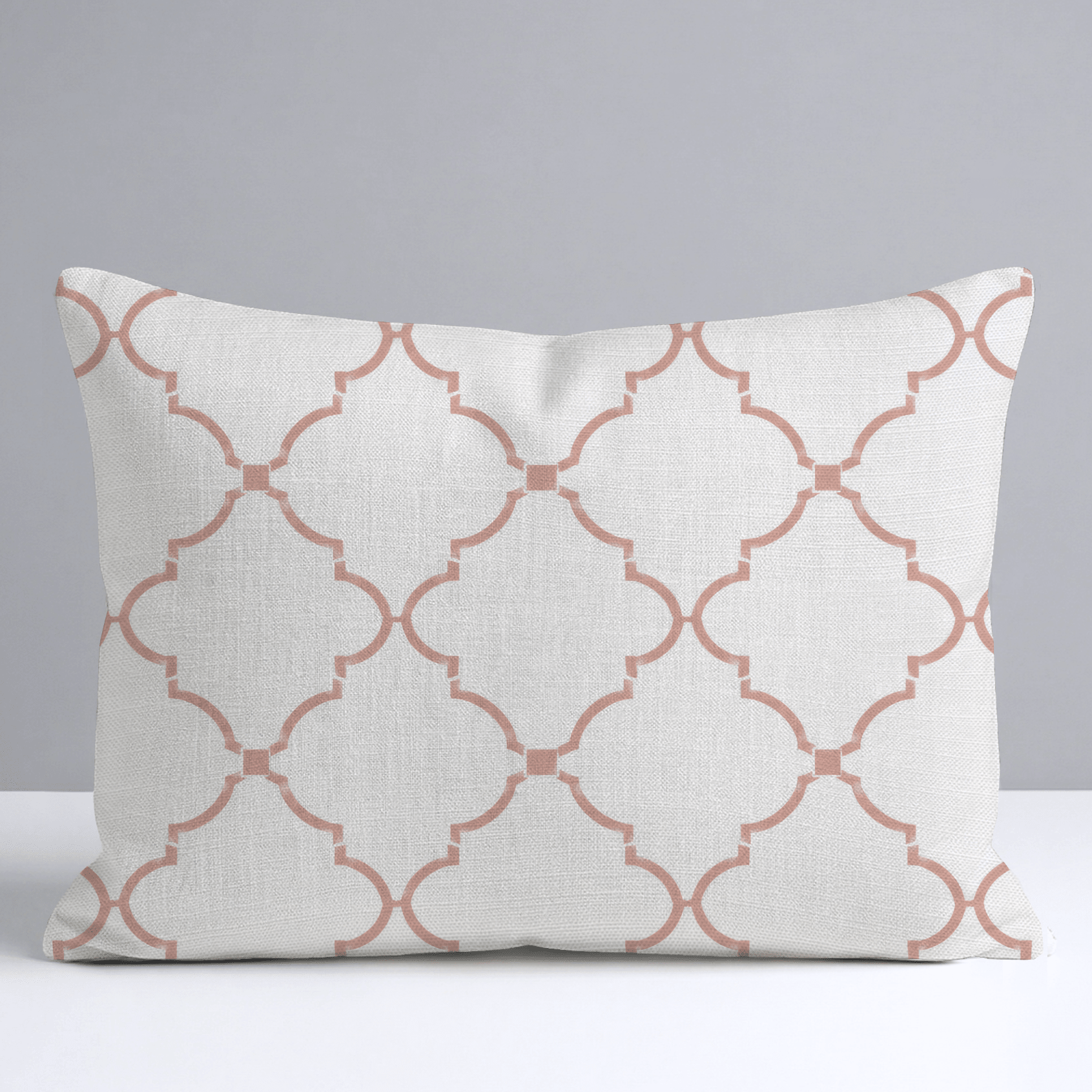 Orange County Terracotta Trellis Throw Pillow - Lemon Park