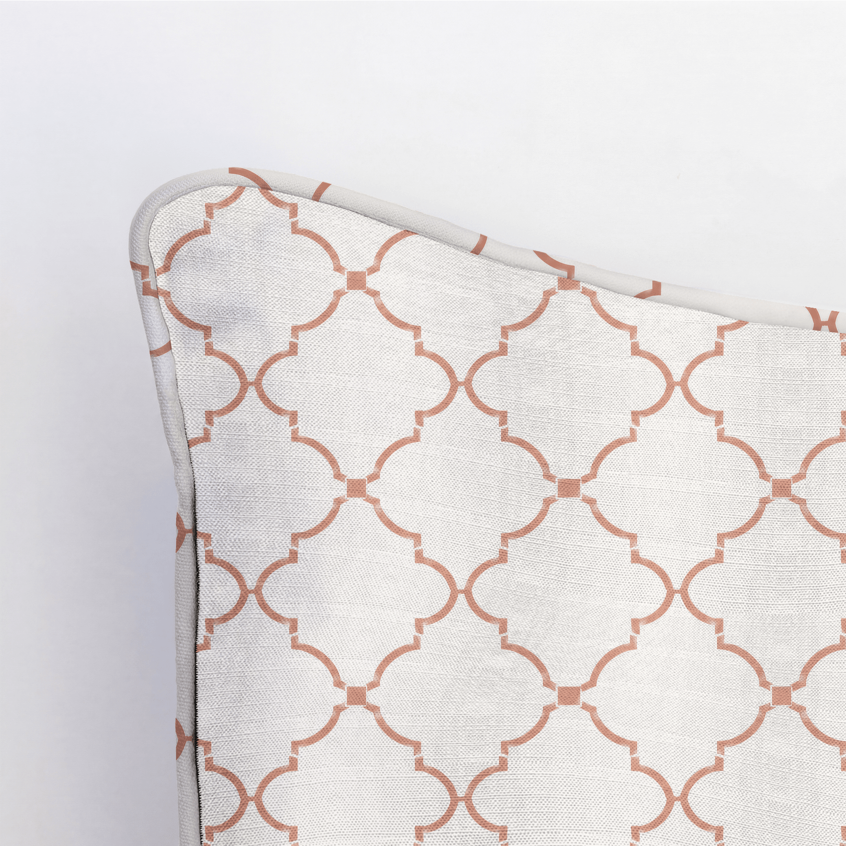 Orange County Terracotta Trellis Throw Pillow - Lemon Park