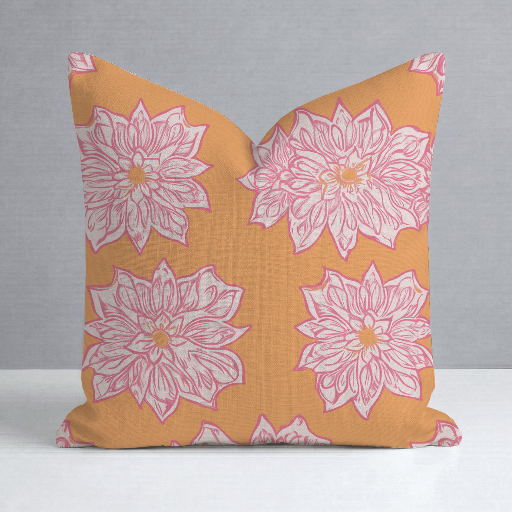 Orange Margarita Throw Pillow - Lemon Park