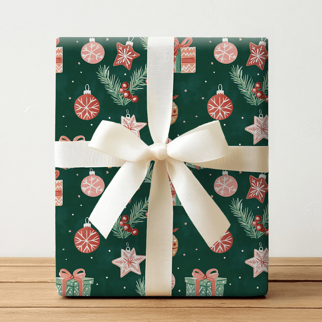 Ornaments and Presents - Wrapping Paper - Lemon Park
