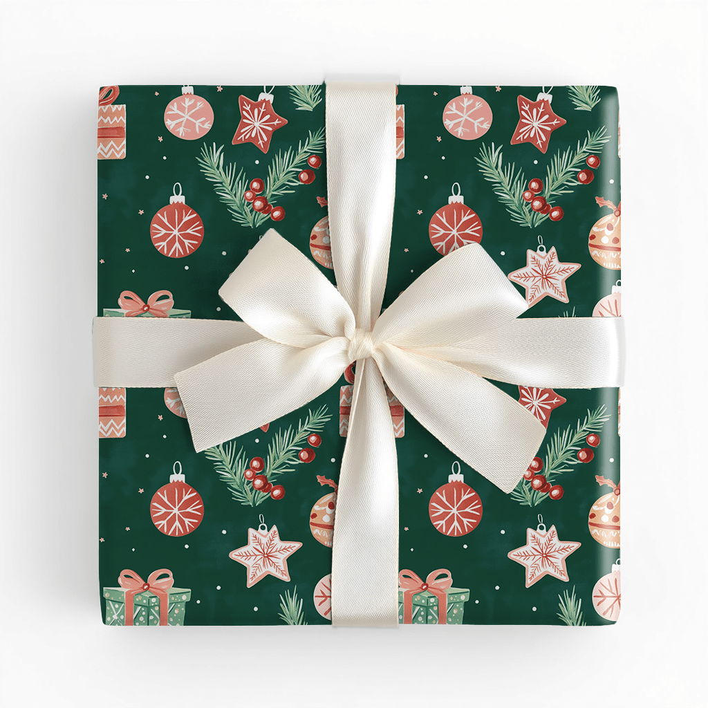 Ornaments and Presents - Wrapping Paper - Lemon Park