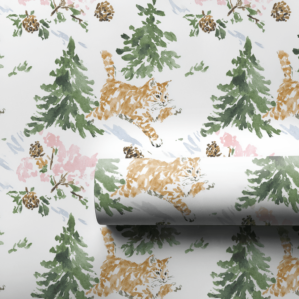 Outdoor Cat - Wrapping Paper - Lemon Park