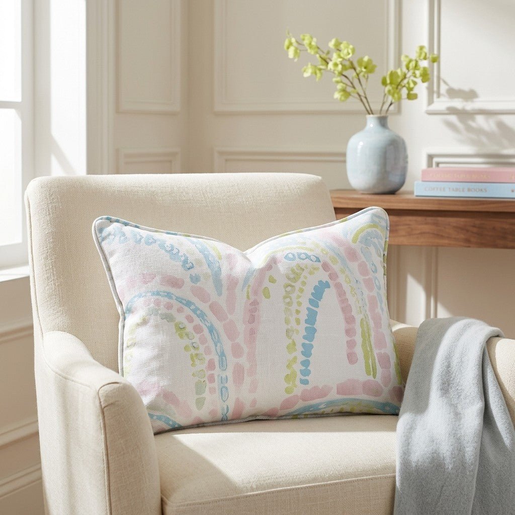 Over the Rainbow Throw Pillow - Lemon Park