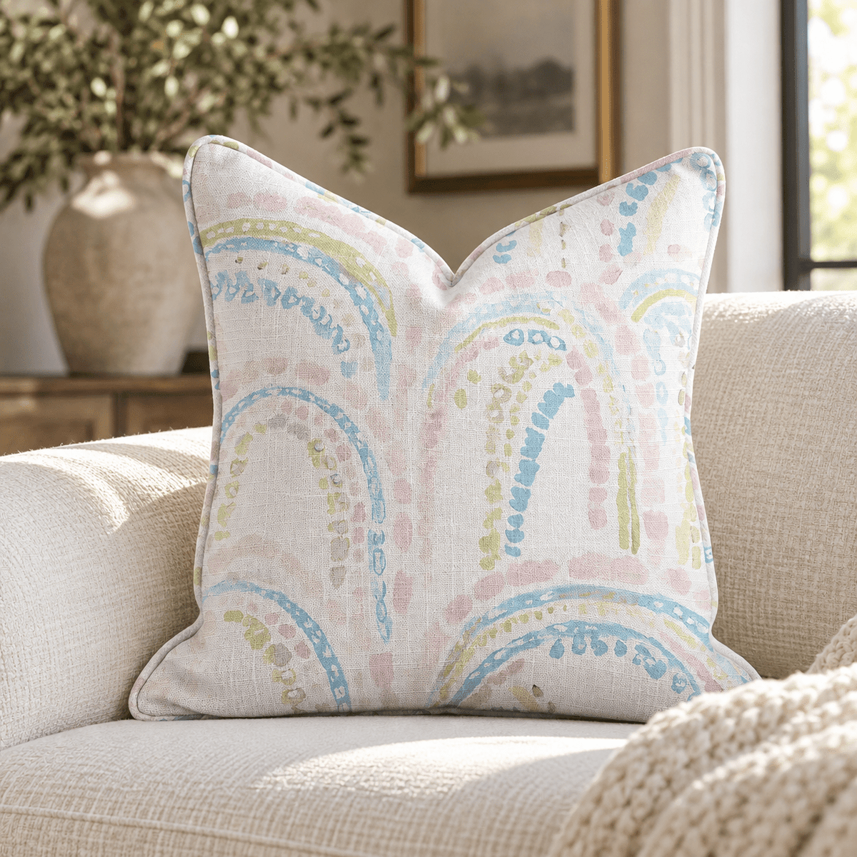 Over the Rainbow Throw Pillow - Lemon Park