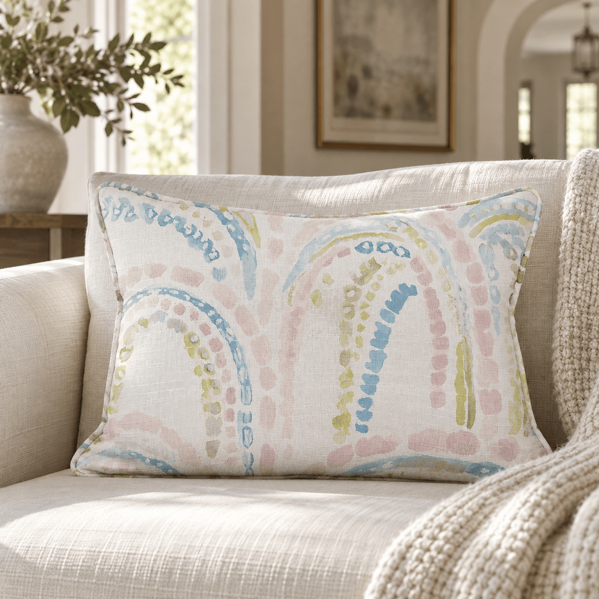 Over the Rainbow Throw Pillow - Lemon Park