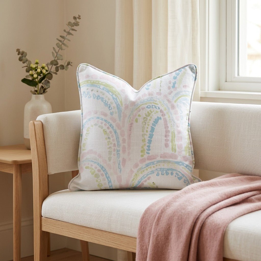 Over the Rainbow Throw Pillow - Lemon Park