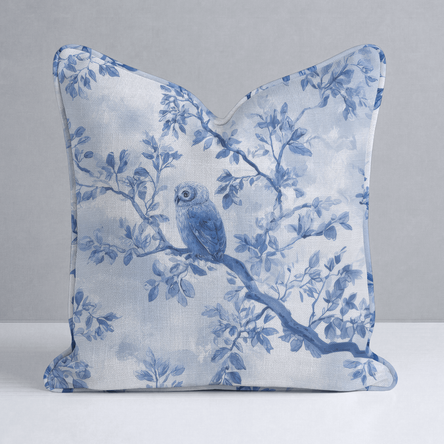 Owl at Dusk Throw Pillow - Lemon Park