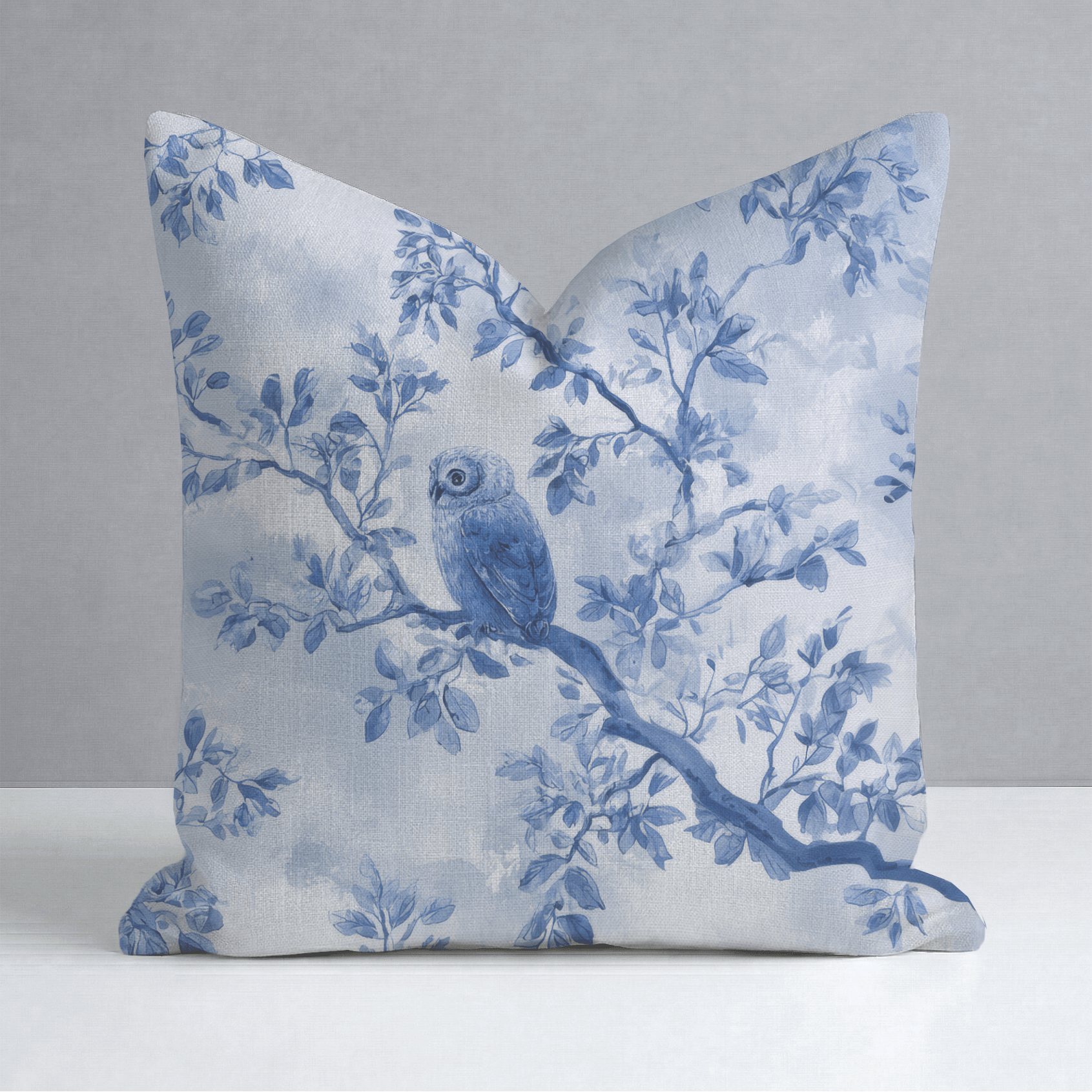 Owl at Dusk Throw Pillow - Lemon Park