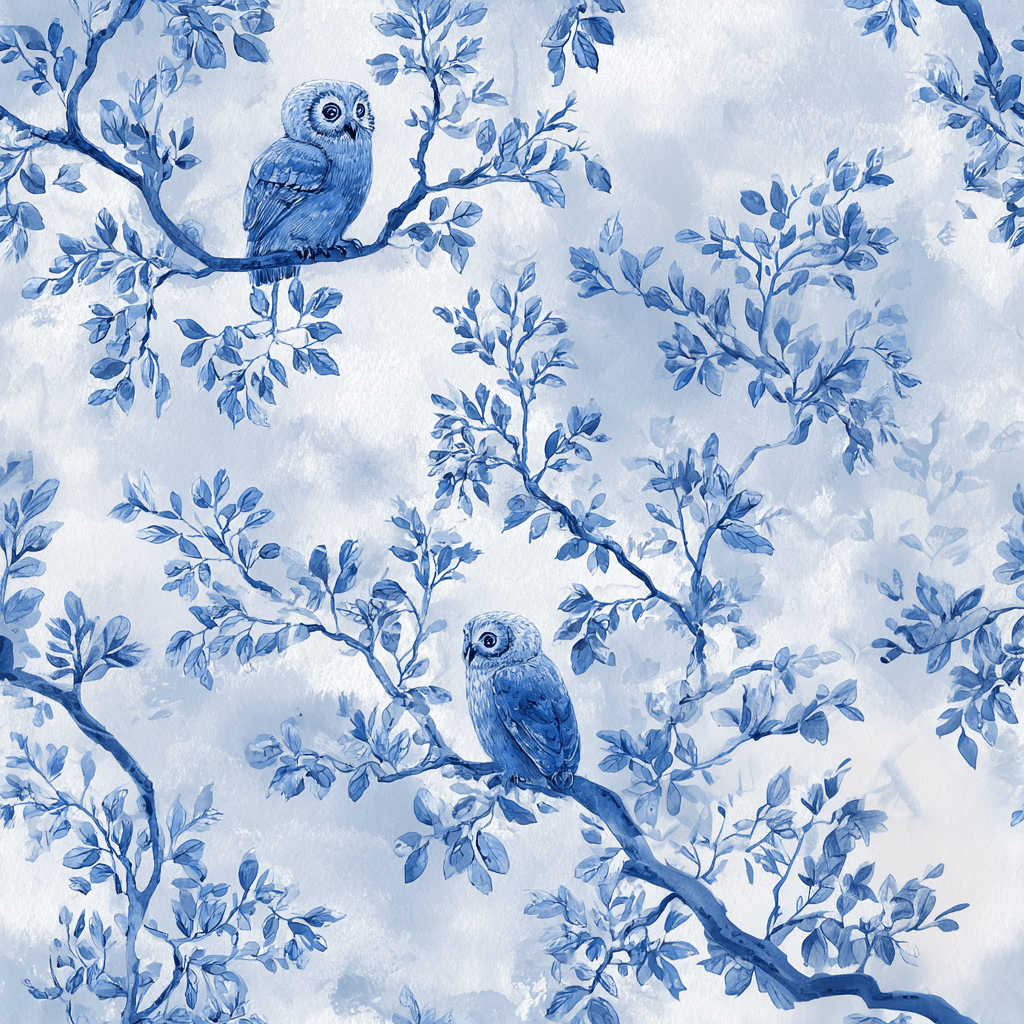Owl at Dusk Wallpaper - Lemon Park