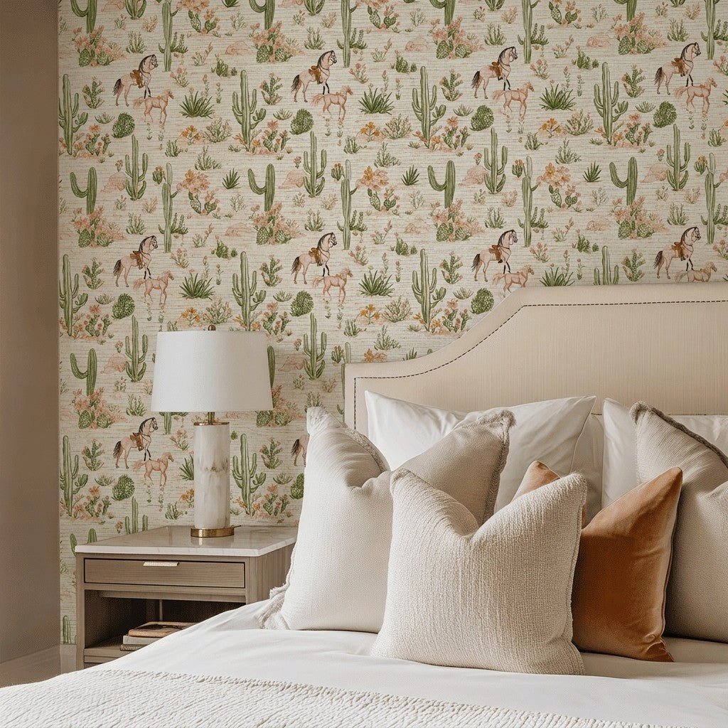Painted Desert Faux Grasscloth Wallpaper - Lemon Park