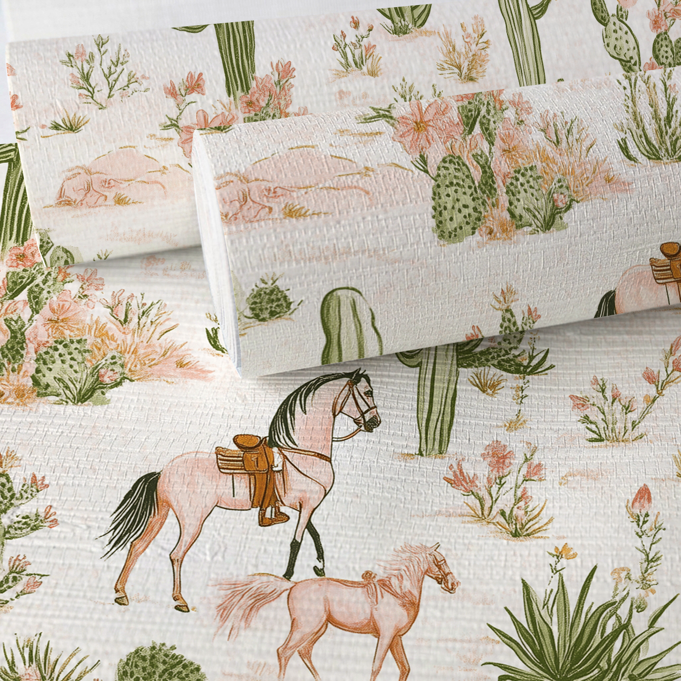 Painted Desert Faux Grasscloth Wallpaper