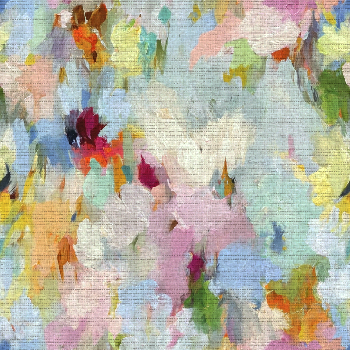 Painted Meadow Faux Grasscloth Wallpaper - Lemon Park