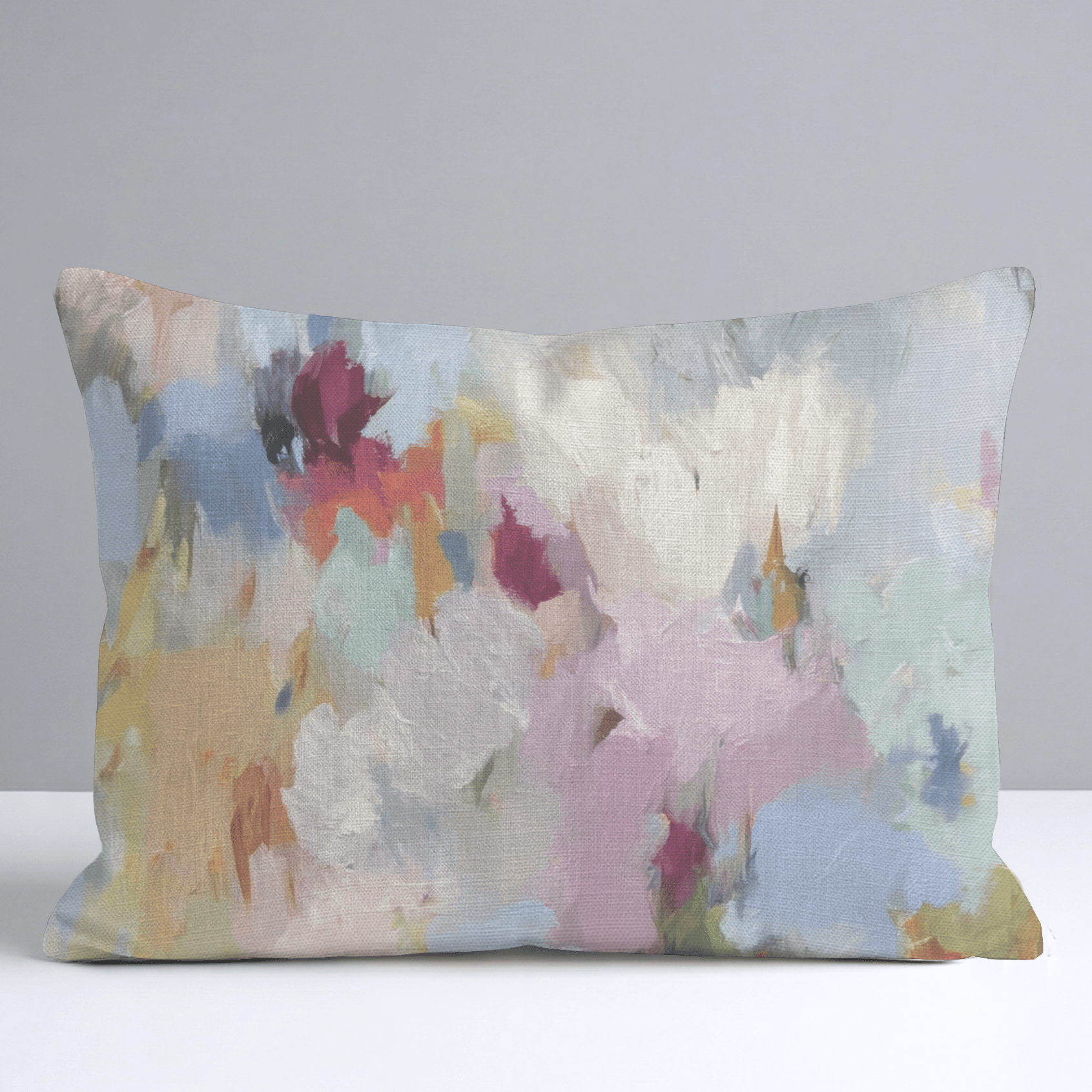 Painted Meadow Throw Pillow - Lemon Park