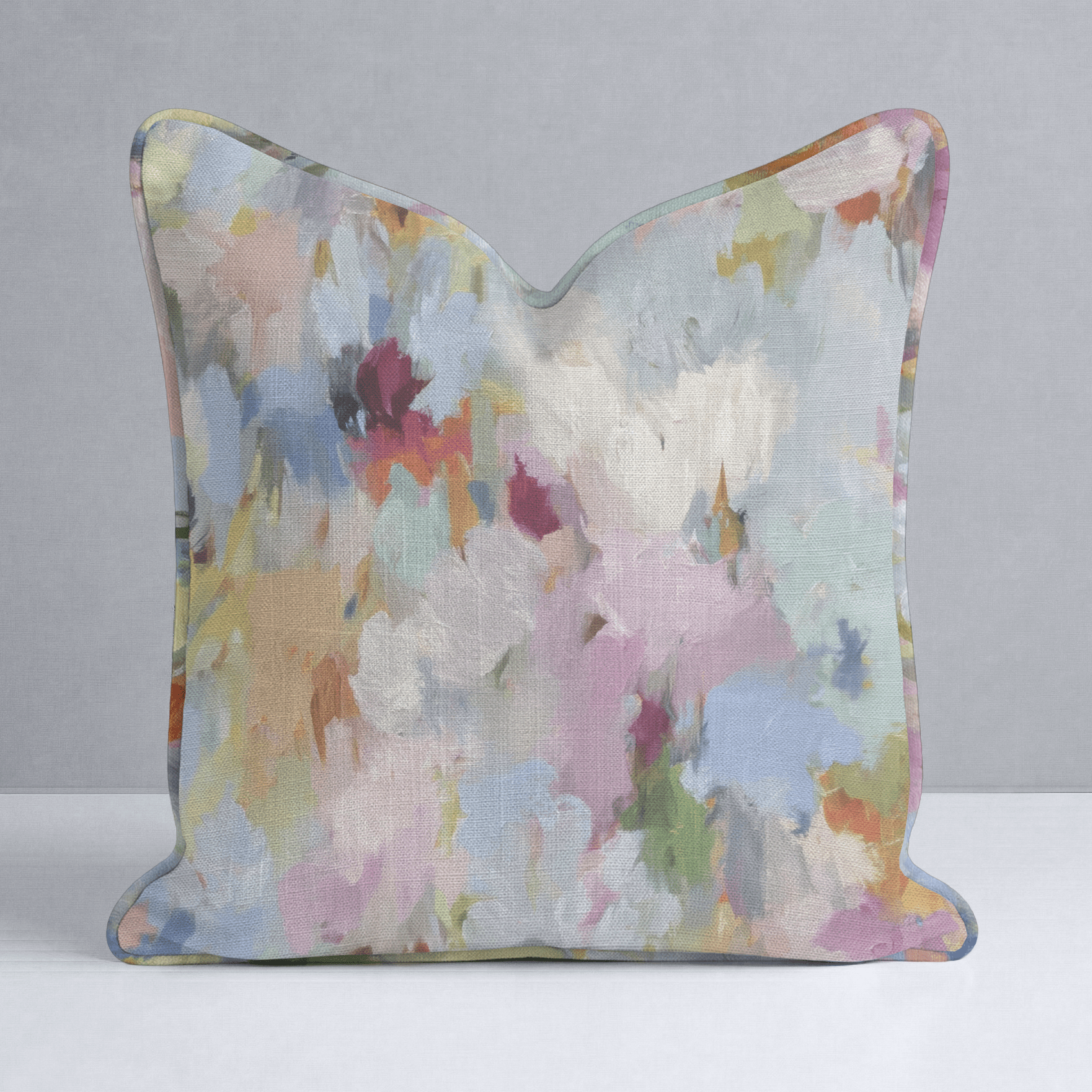 Painted Meadow Throw Pillow - Lemon Park