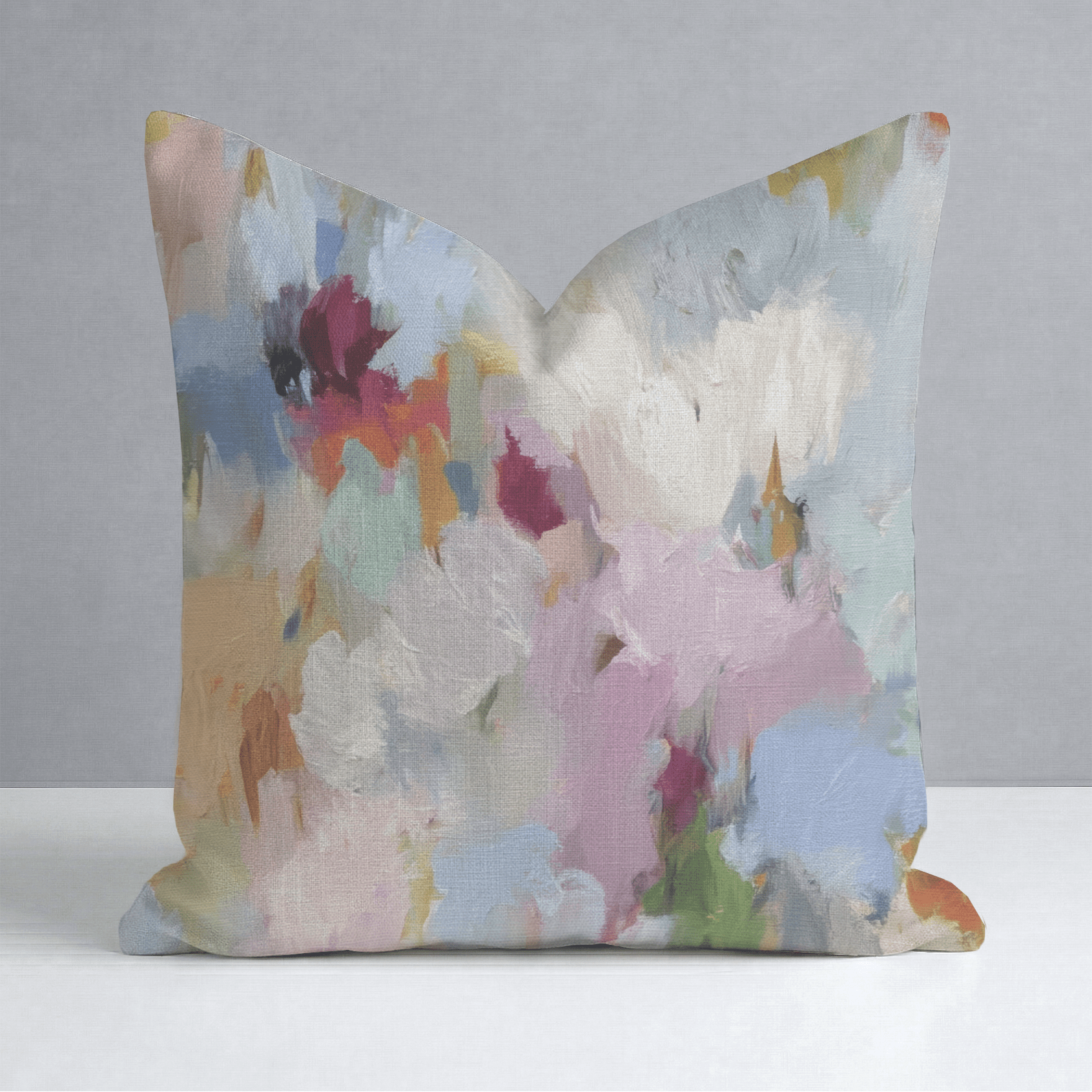 Painted Meadow Throw Pillow - Lemon Park