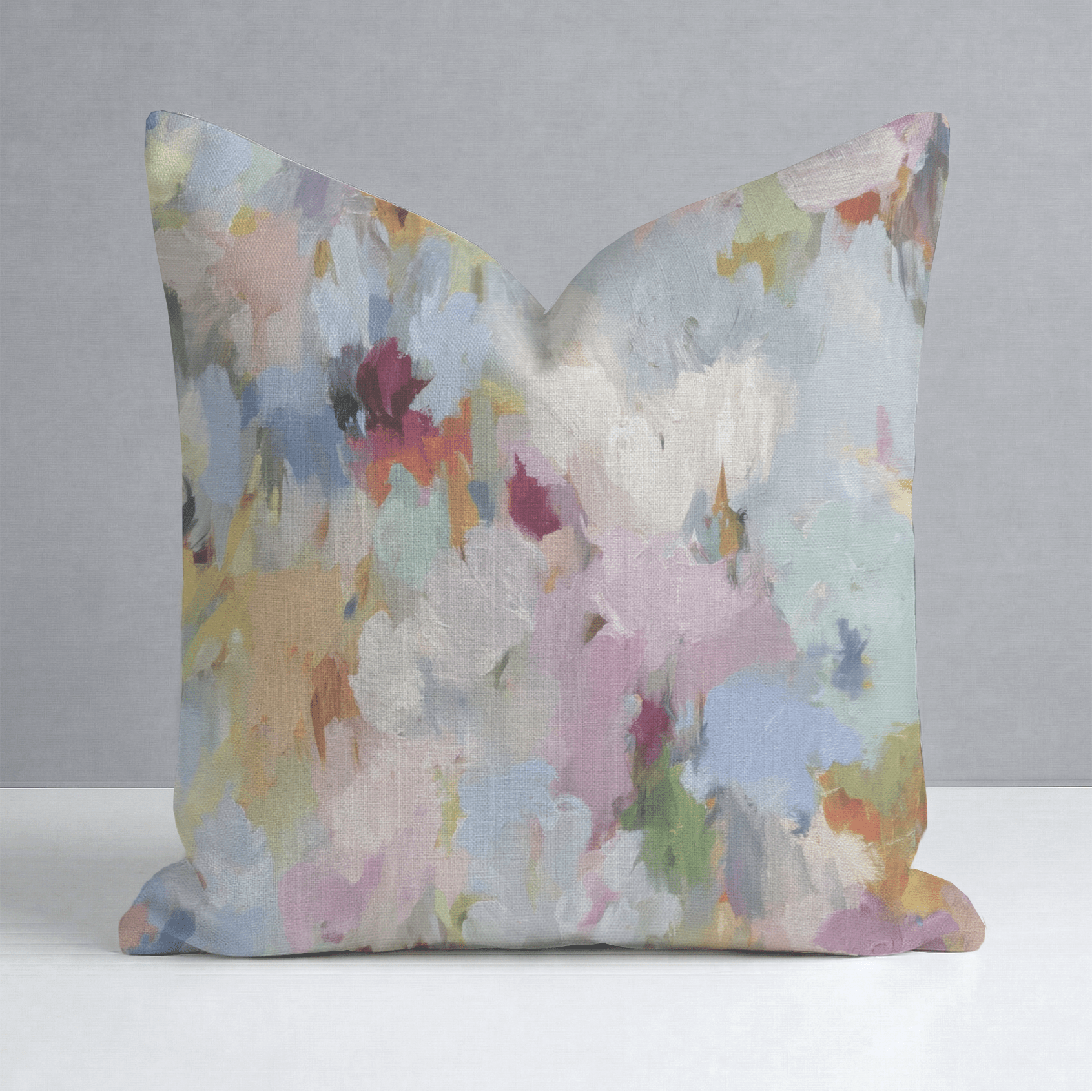 Painted Meadow Throw Pillow - Lemon Park
