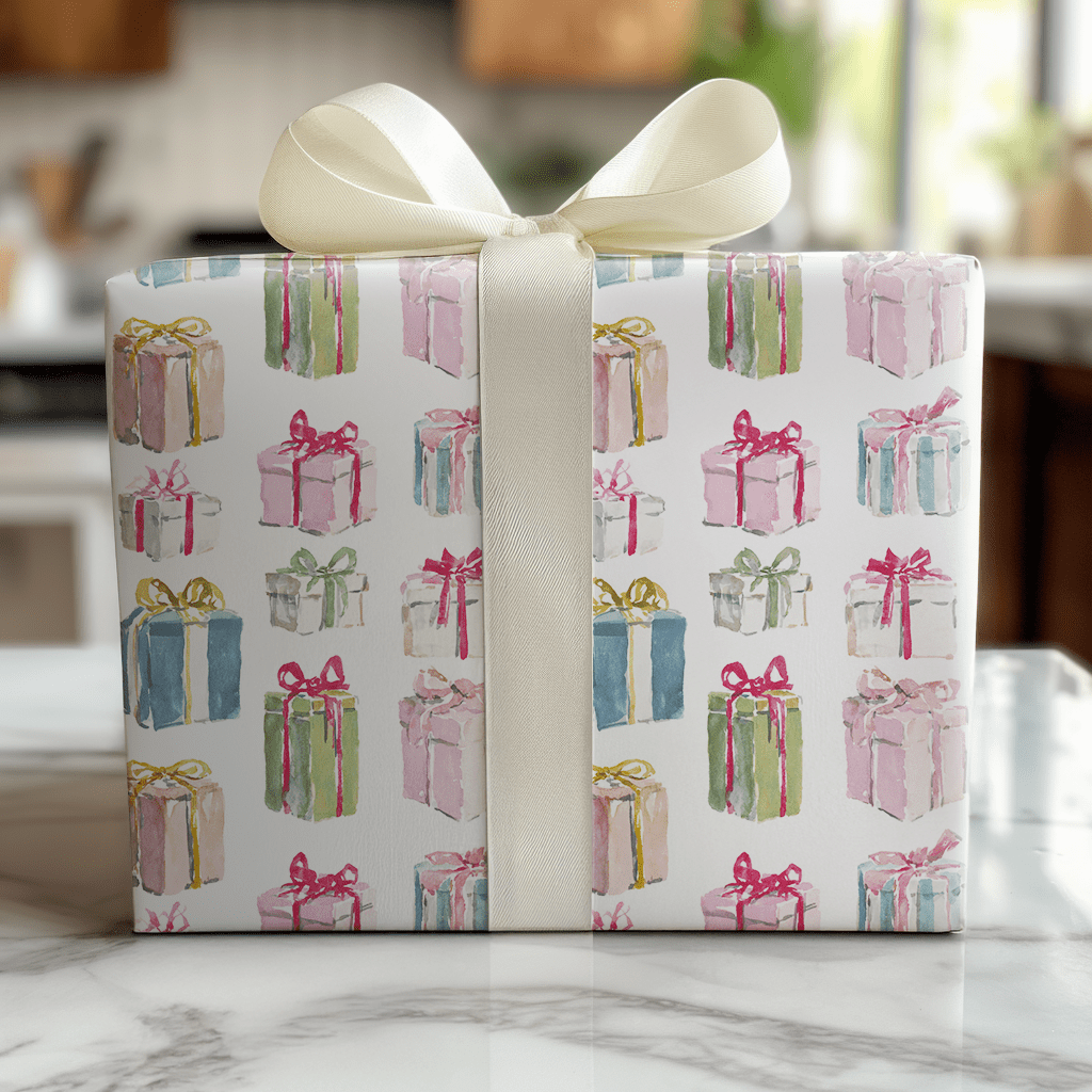 Paisley Presents - Wrapping Paper - Lemon Park