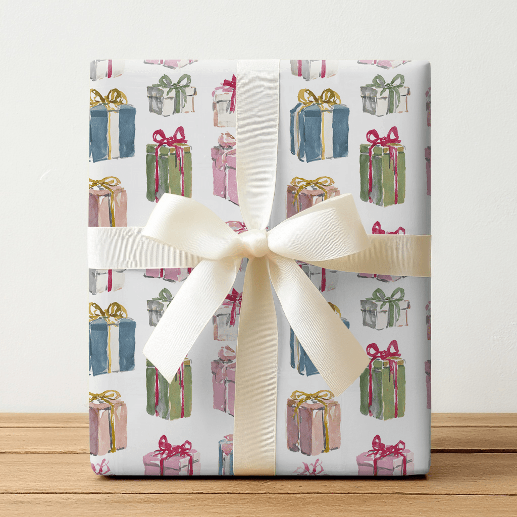 Paisley Presents - Wrapping Paper - Lemon Park