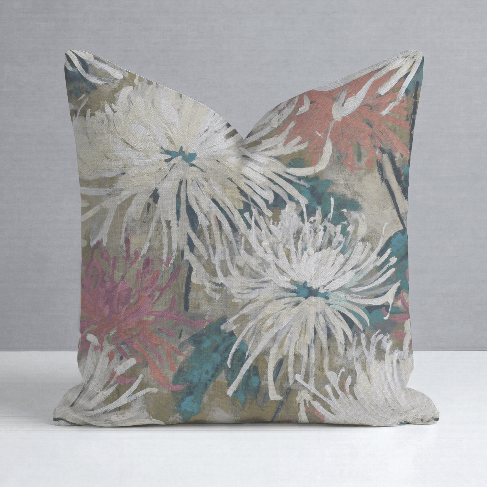 Pale Romance Throw Pillow - Lemon Park