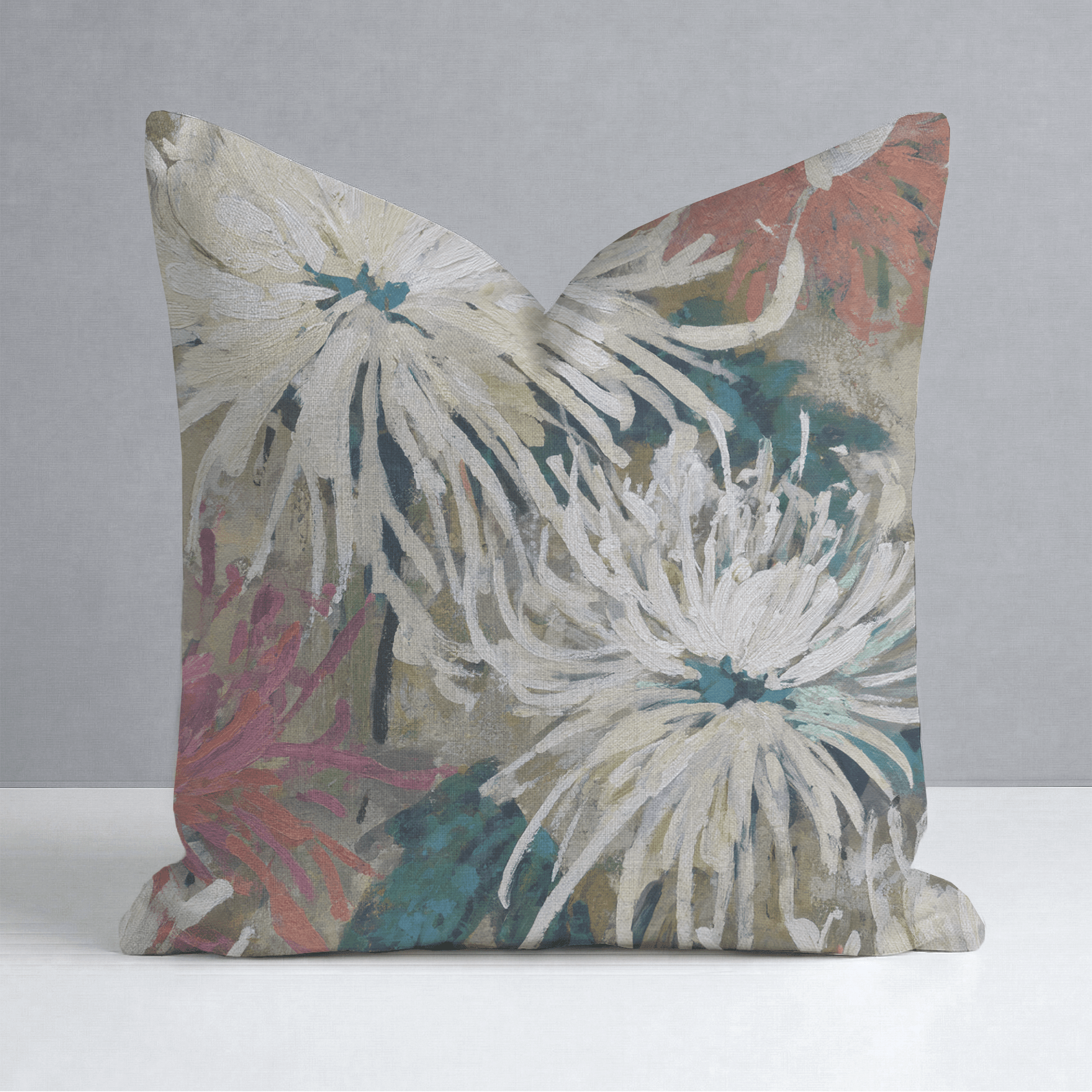 Pale Romance Throw Pillow - Lemon Park