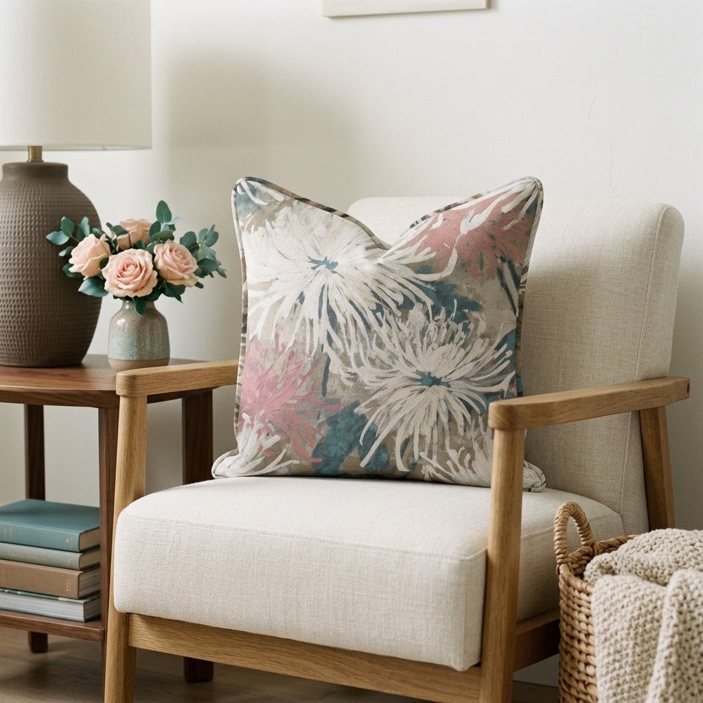Pale Romance Throw Pillow - Lemon Park