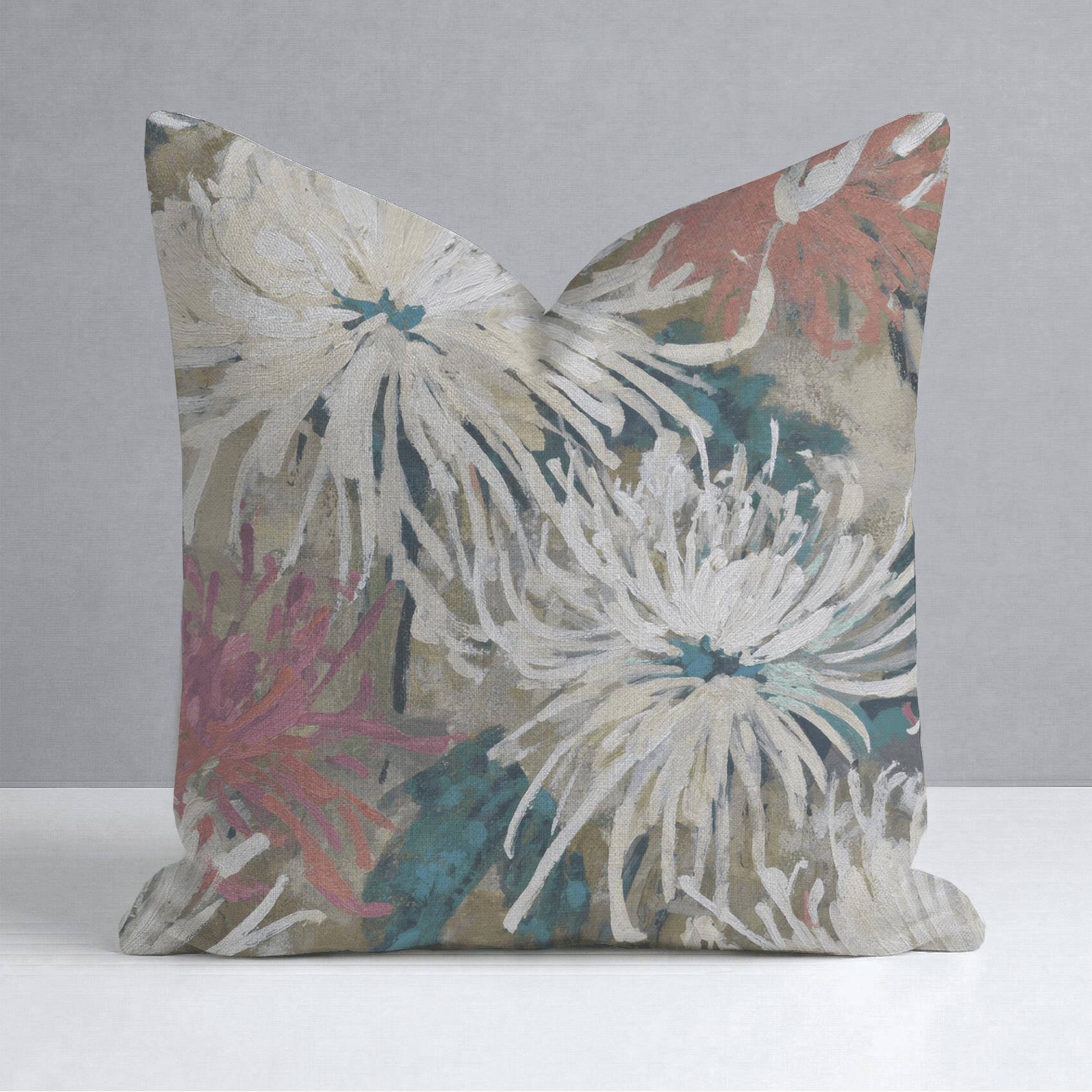 Pale Romance Throw Pillow - Lemon Park