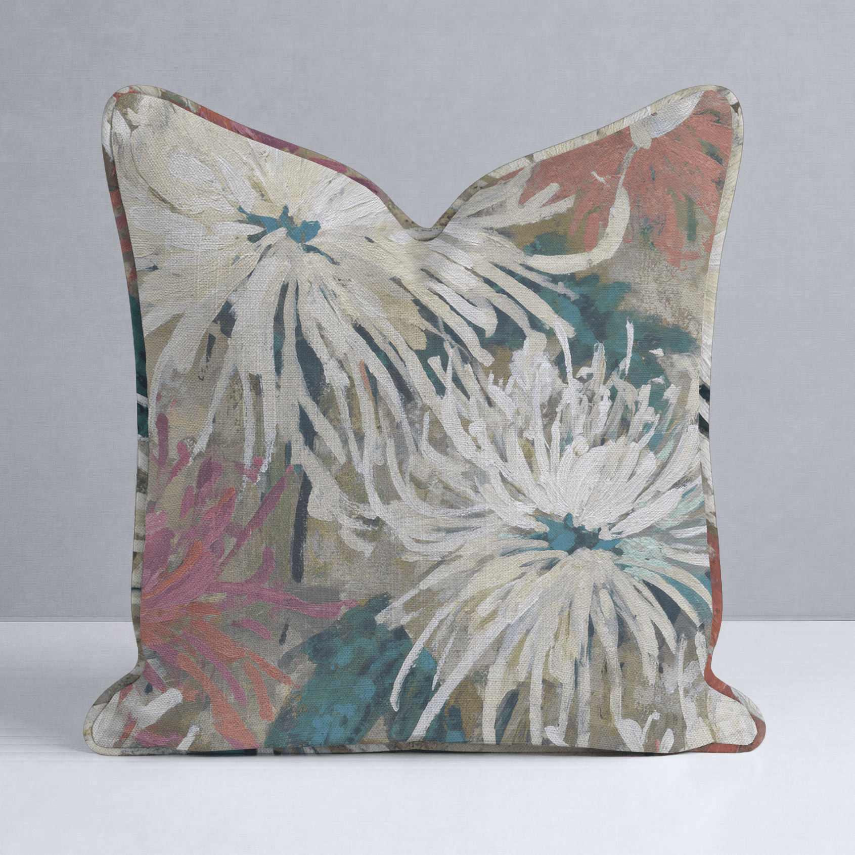 Pale Romance Throw Pillow - Lemon Park