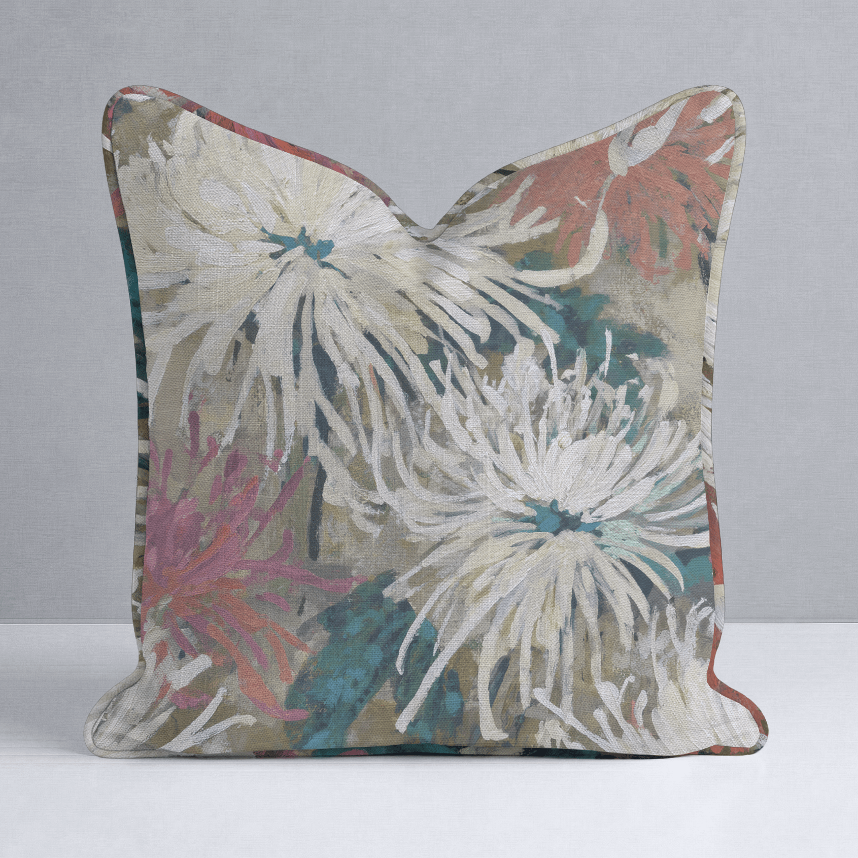 Pale Romance Throw Pillow - Lemon Park