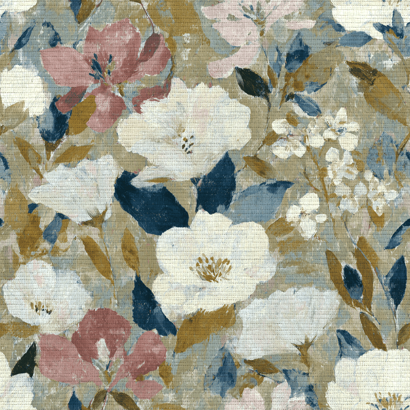 Pale Wander Faux Grasscloth Wallpaper - Lemon Park