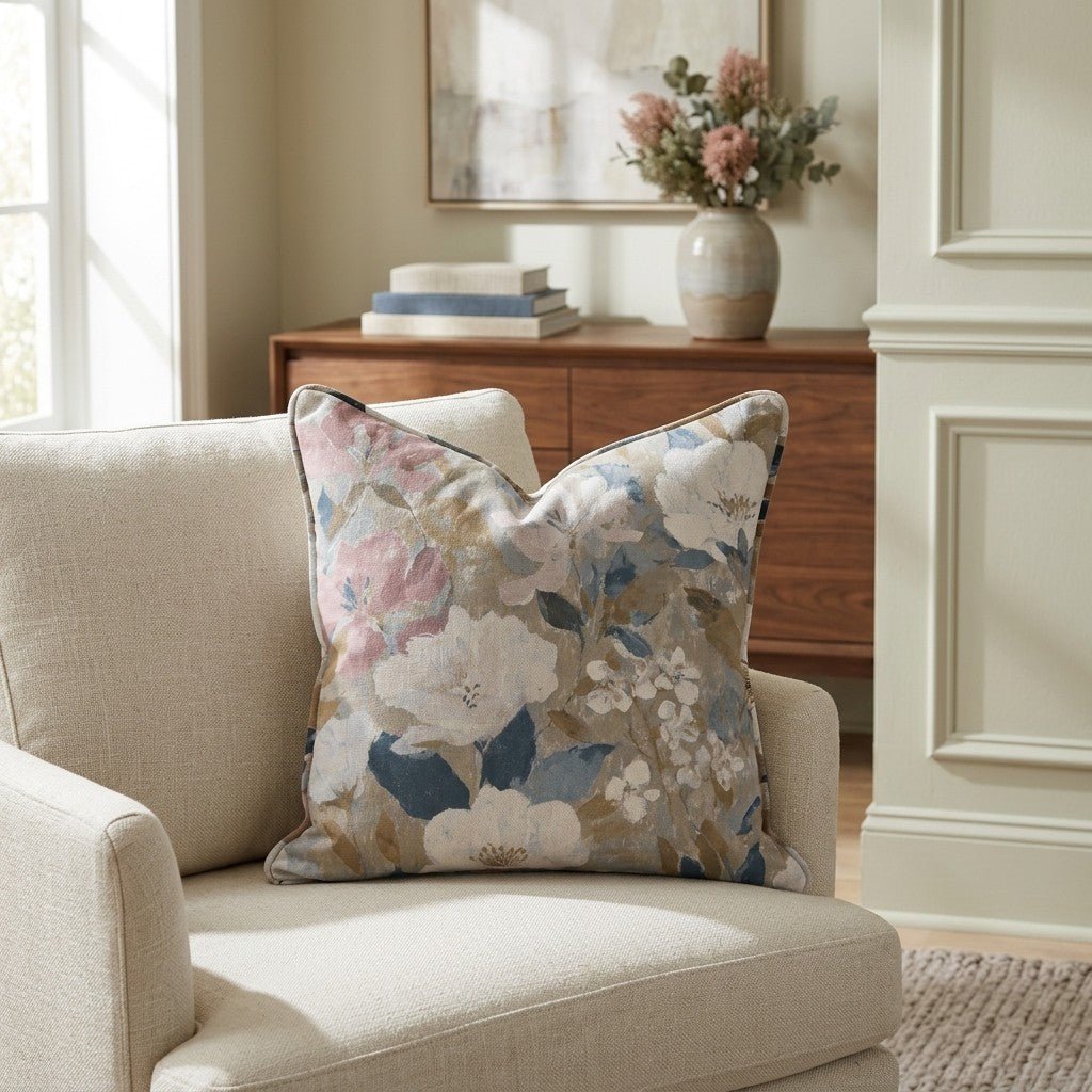 Pale Wander Throw Pillow - Lemon Park