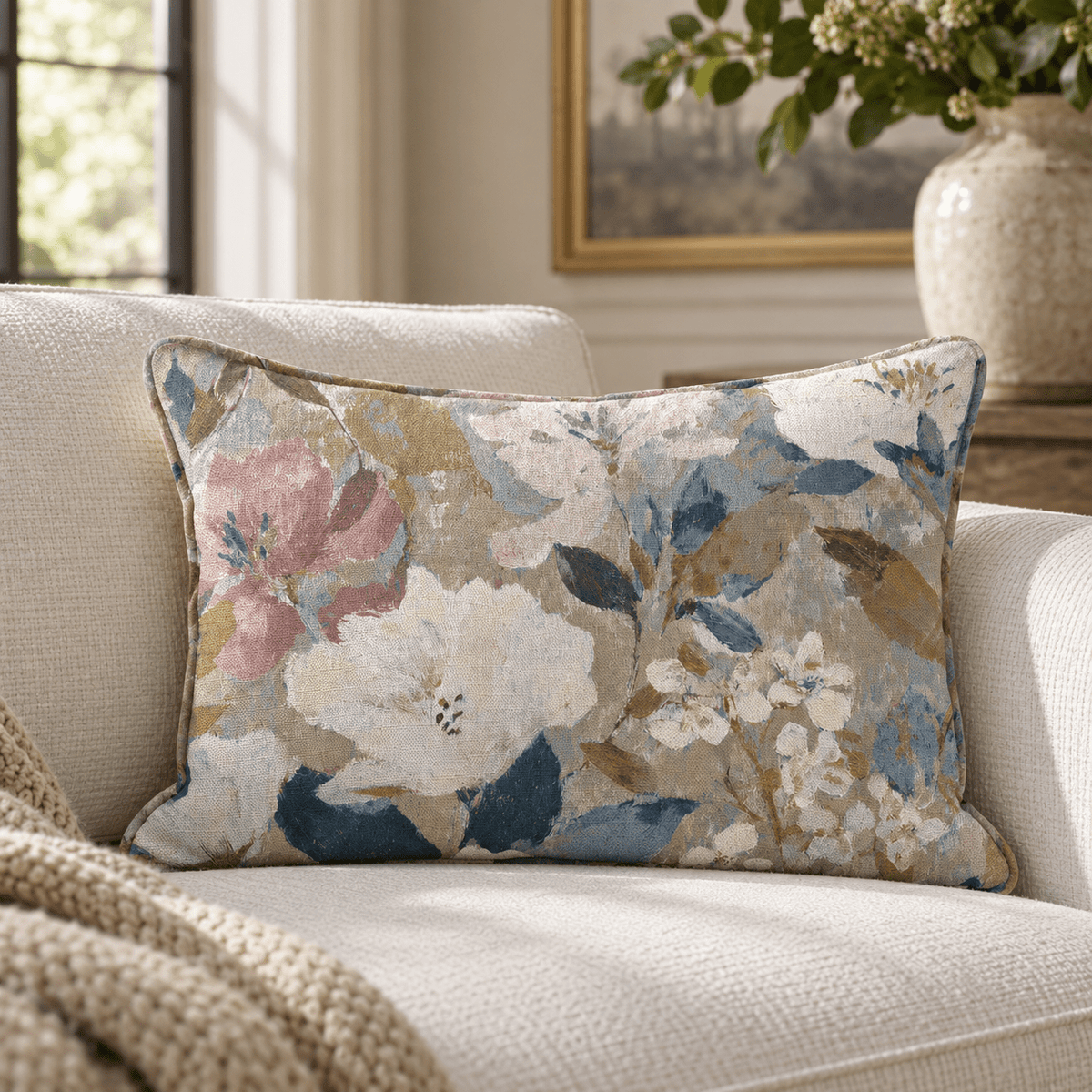 Pale Wander Throw Pillow - Lemon Park