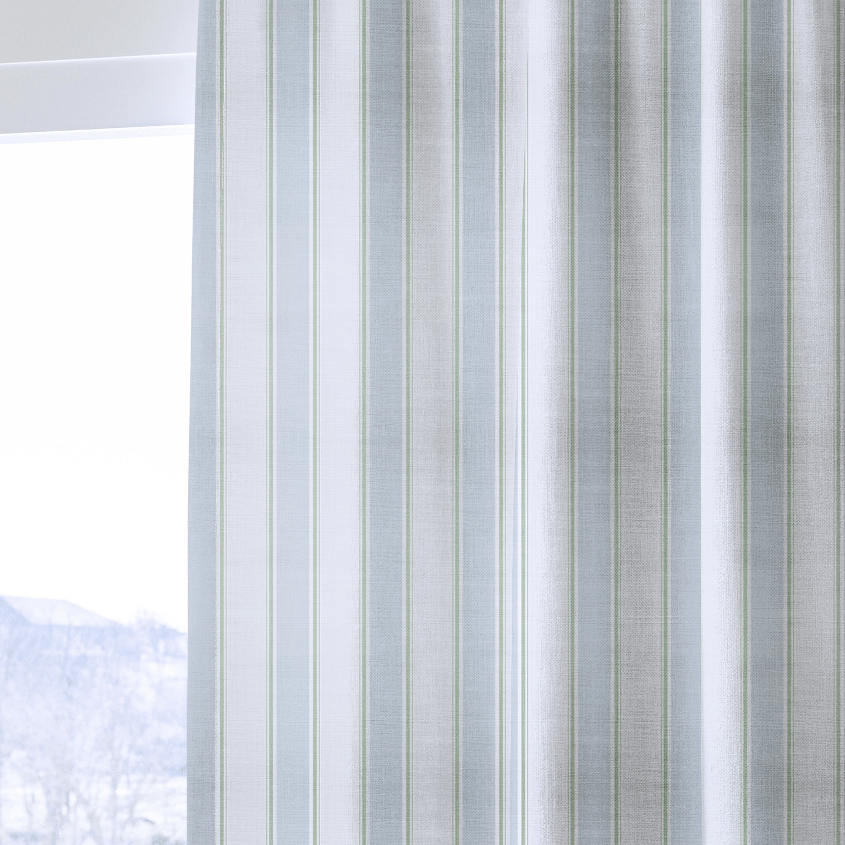 Palm Promenade Cabana Stripes - Drapery - Lemon Park