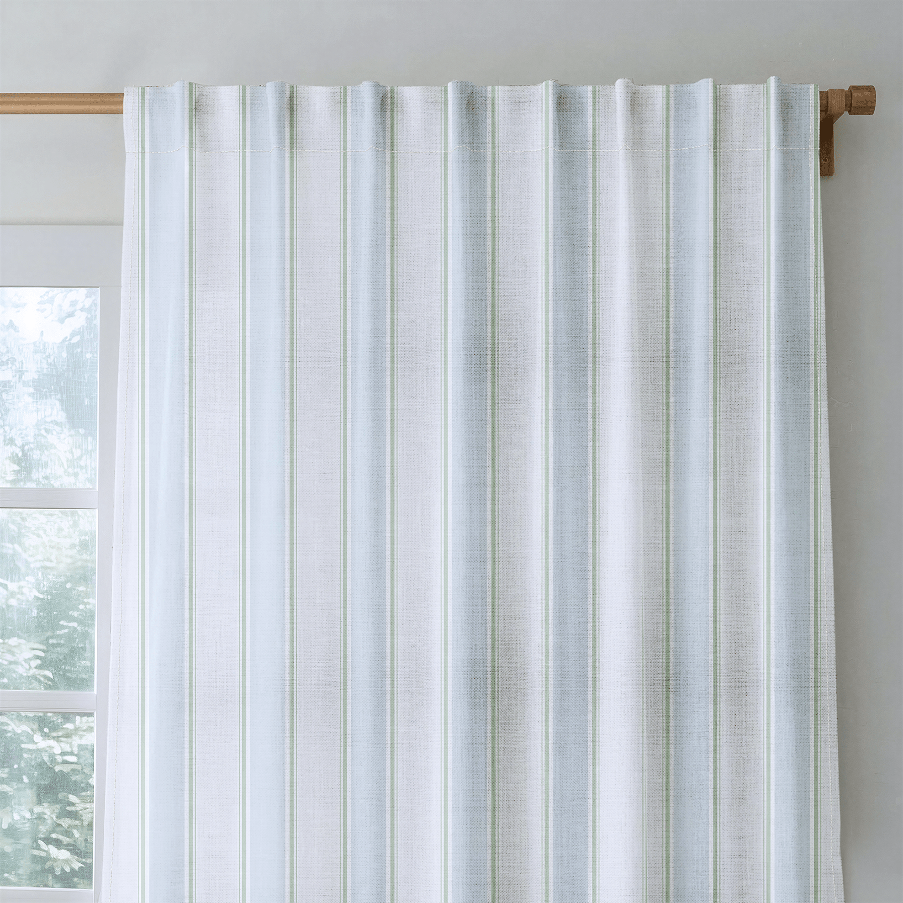 Palm Promenade Cabana Stripes - Drapery - Lemon Park