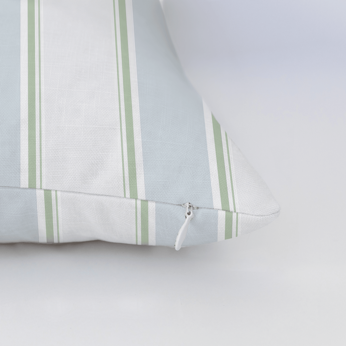 Palm Promenade Cabana Stripes Throw Pillow - Lemon Park