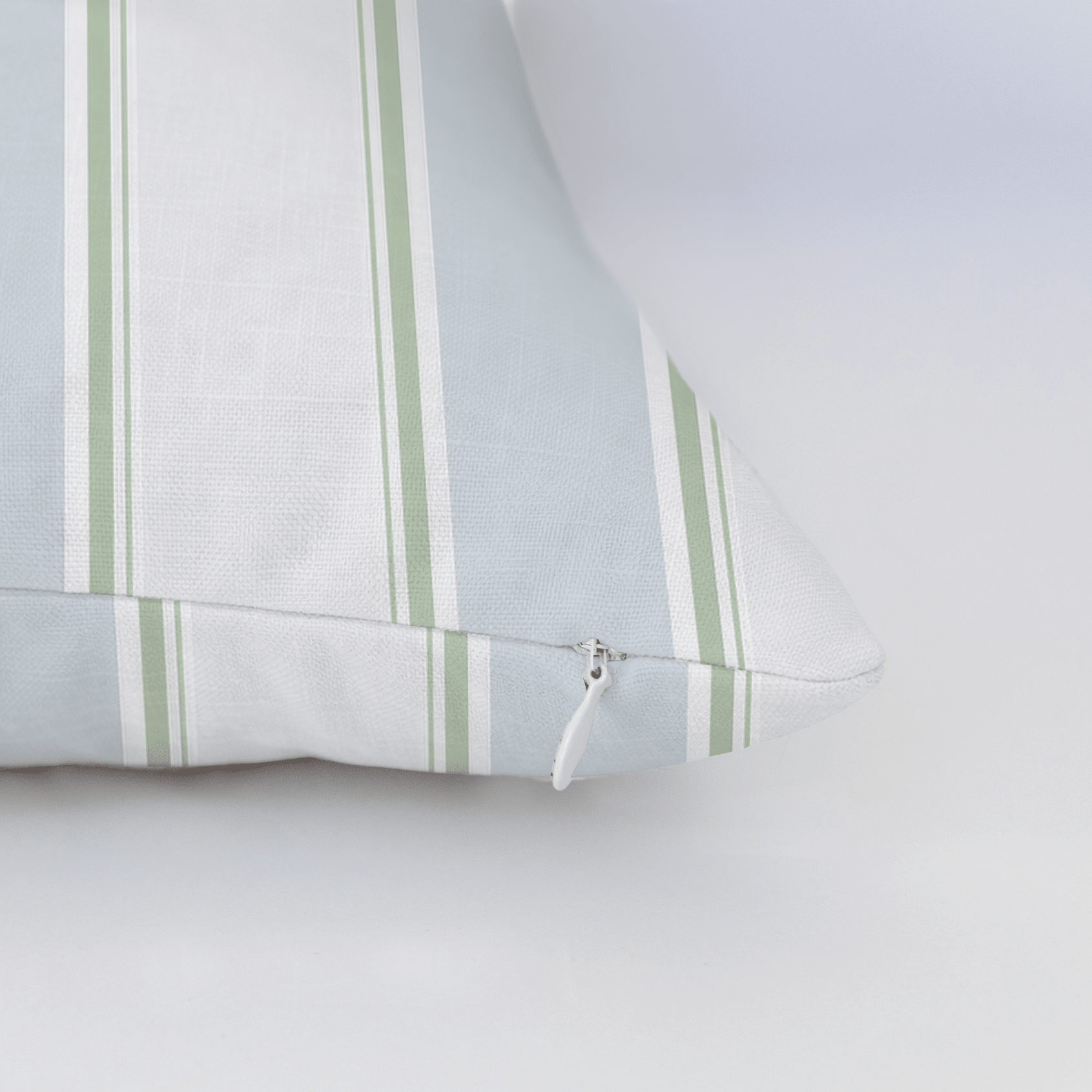 Palm Promenade Cabana Stripes Throw Pillow - Lemon Park