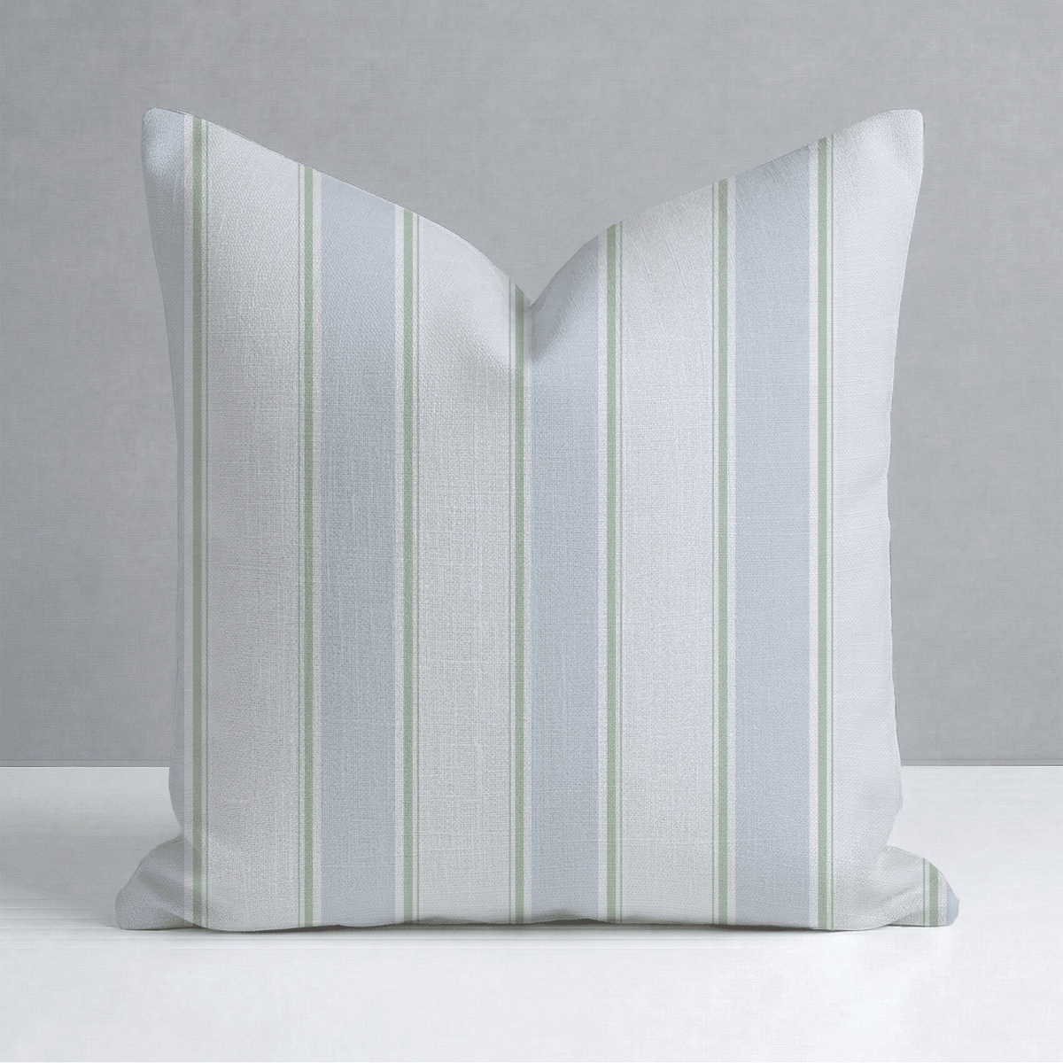 Palm Promenade Cabana Stripes Throw Pillow - Lemon Park