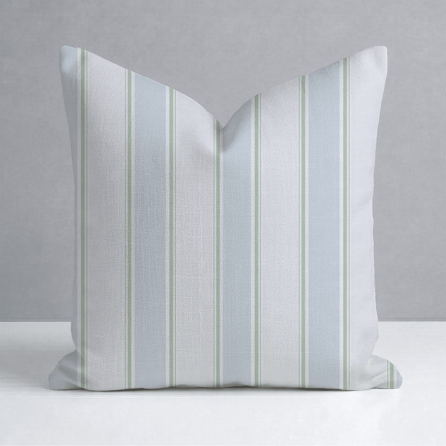 Palm Promenade Cabana Stripes Throw Pillow - Lemon Park