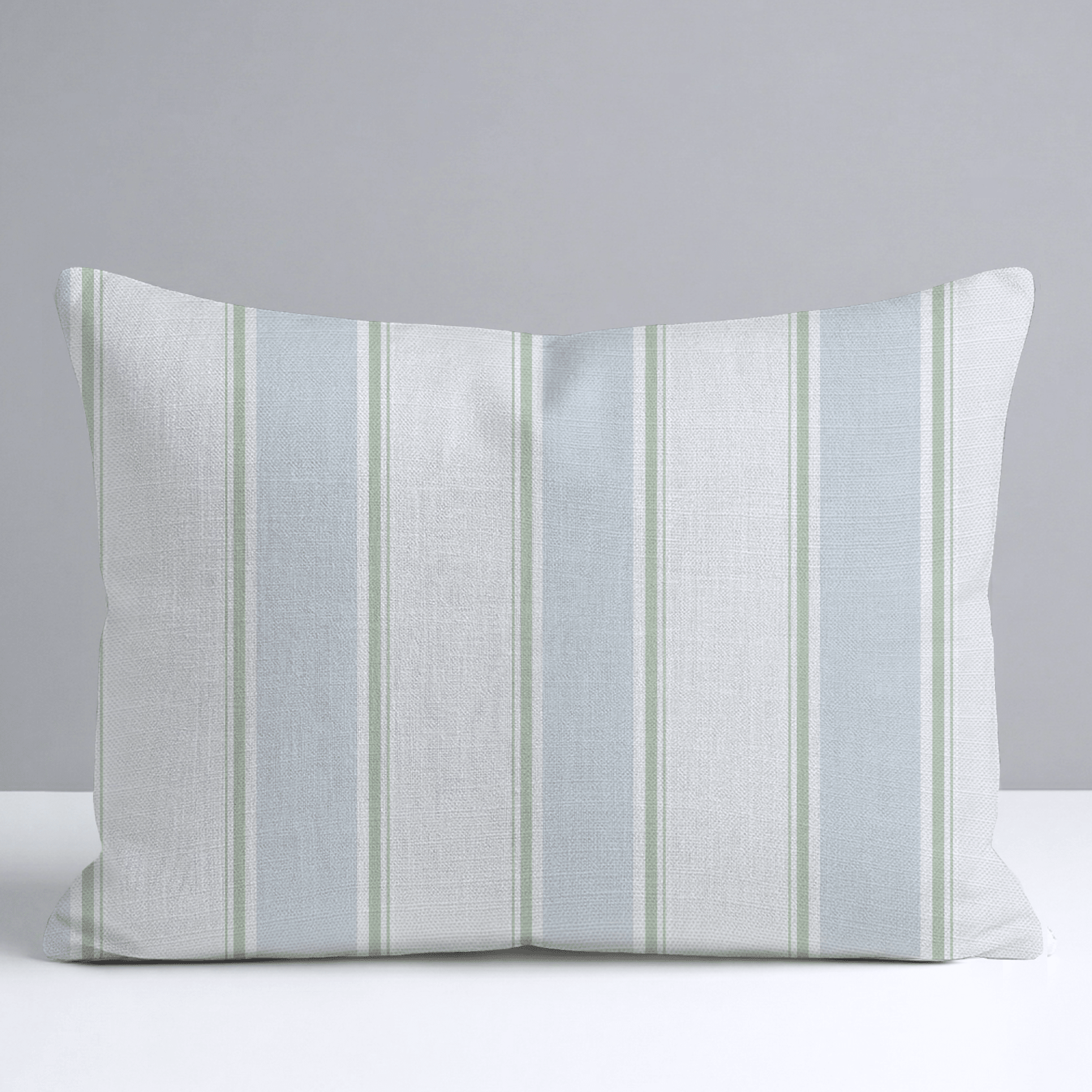 Palm Promenade Cabana Stripes Throw Pillow - Lemon Park