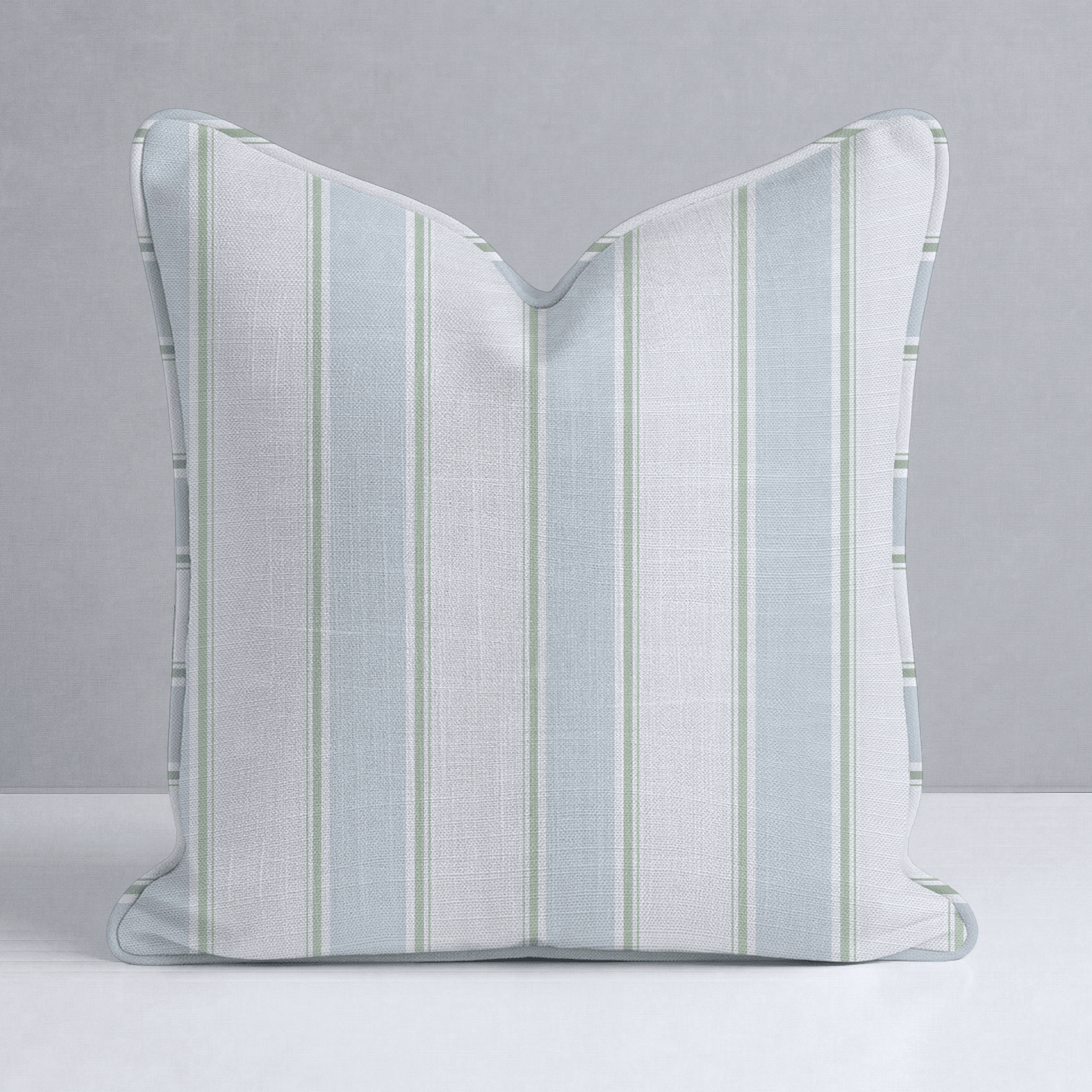 Palm Promenade Cabana Stripes Throw Pillow - Lemon Park