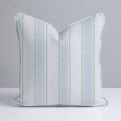 Palm Promenade Cabana Stripes Throw Pillow - Lemon Park