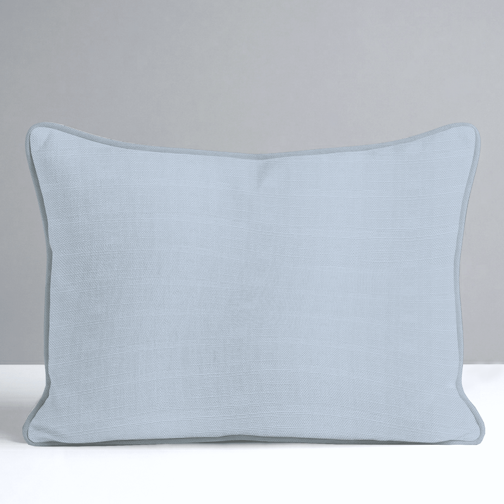 Palm Promenade Coastal Blue Throw Pillow - Lemon Park