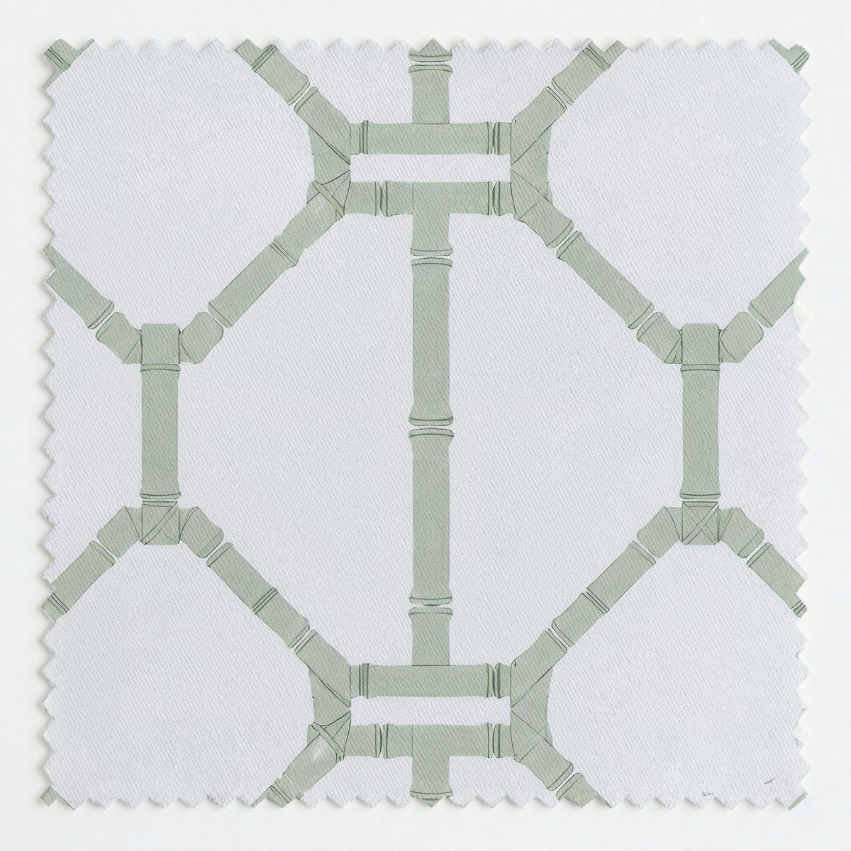 Palm Promenade Cool Mint Bamboo Trellis - Fabric - Lemon Park